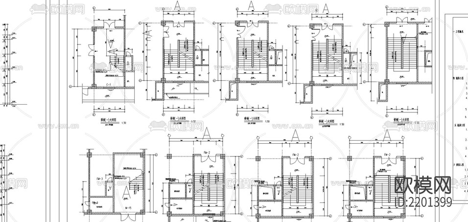 大型商場建筑CAD施工圖下載(渲染圖7)
