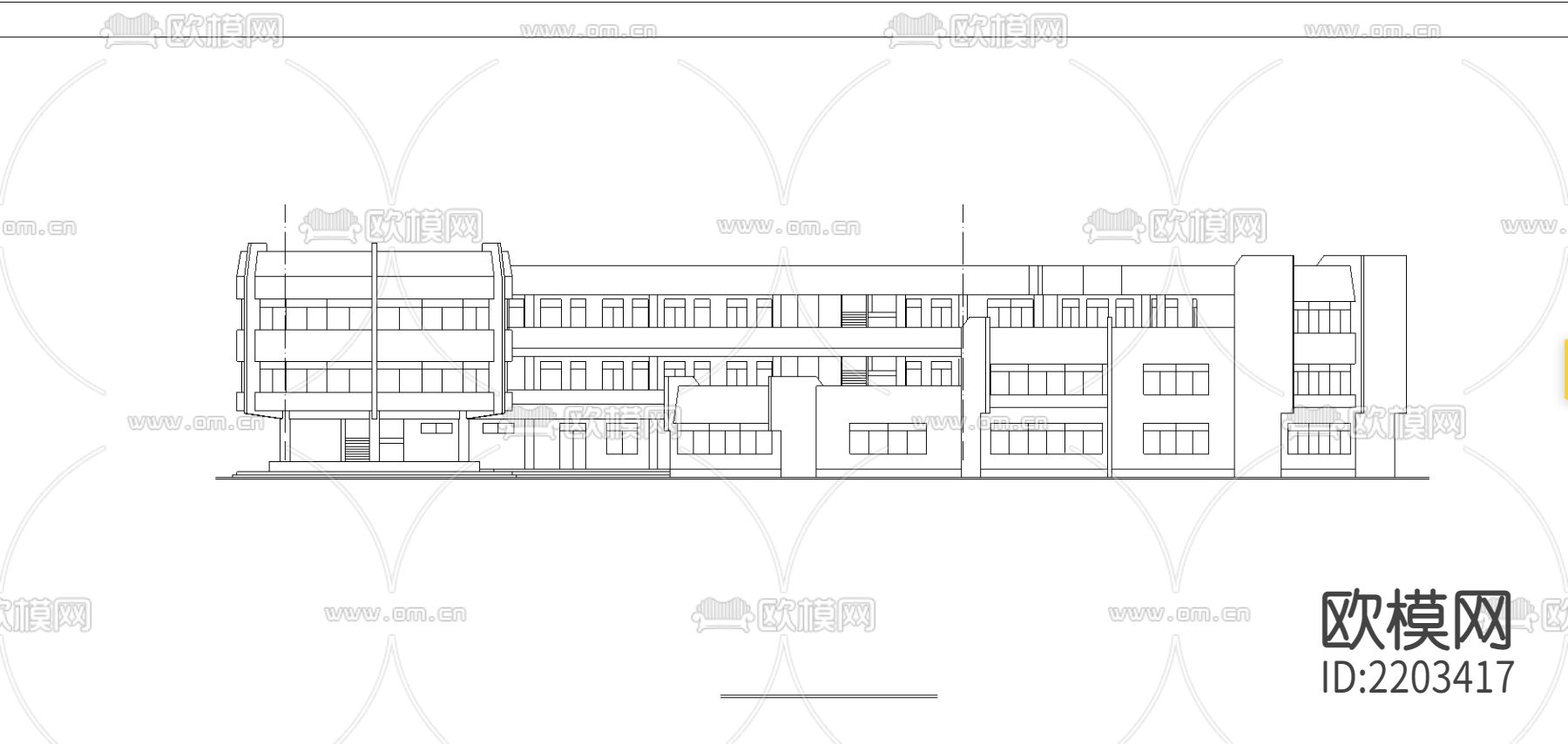幼儿园cad施工图下载（渲染图3）