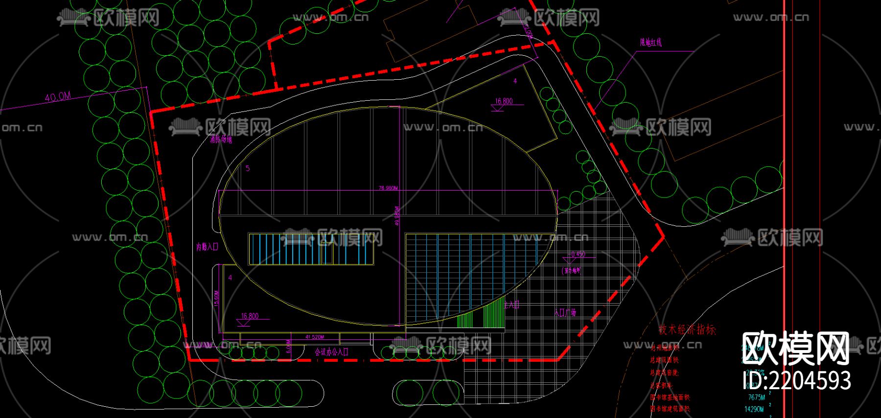 某学院图书馆设计方案cad施工图下载（渲染图4）