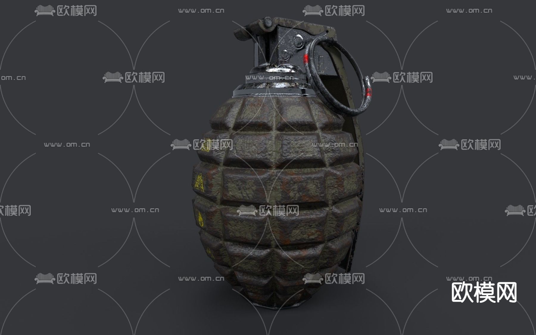 现代GN - 711手榴弹免费3d模型下载