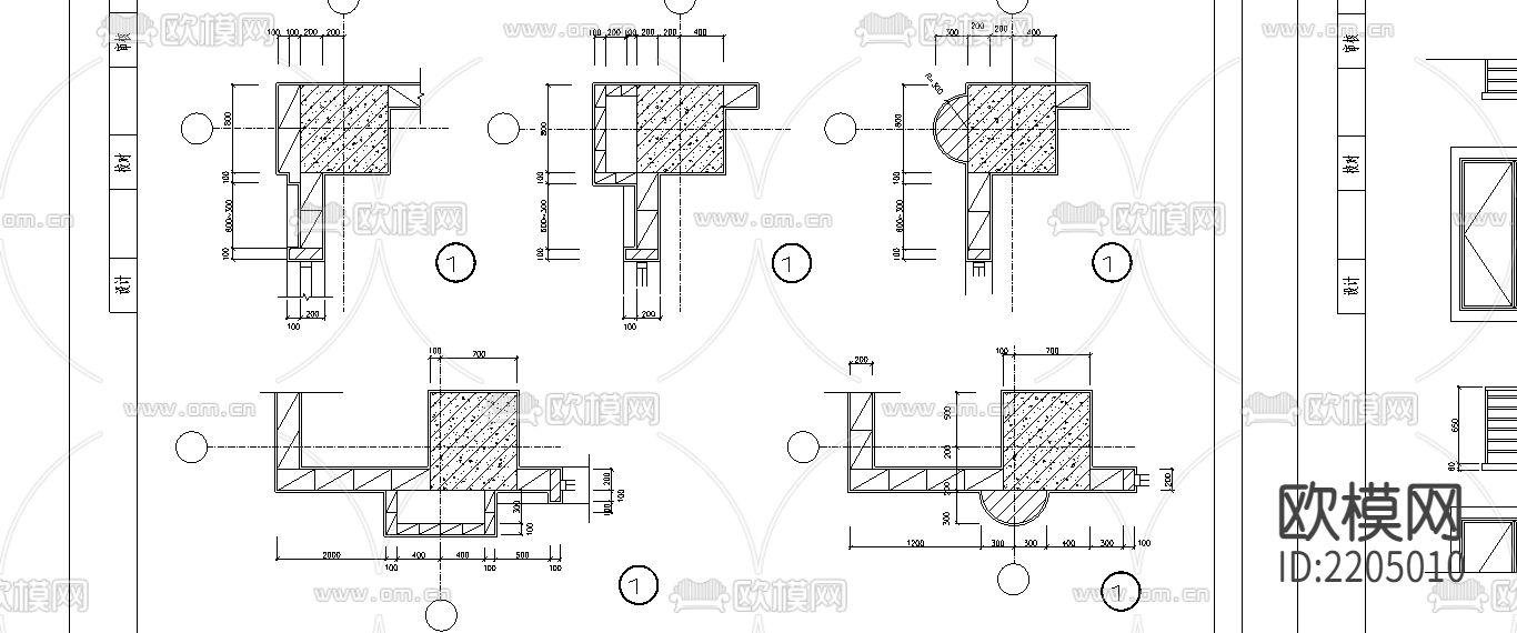 墙身大样图CAD施工图下载（渲染图1）