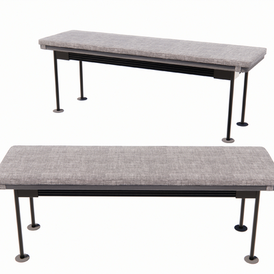  现代布艺床尾凳脚踏su模型 