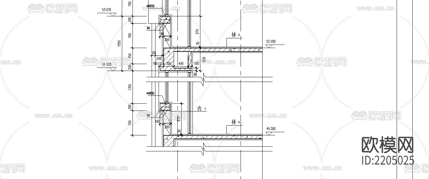 设计院通用外墙大样图下载（渲染图2）