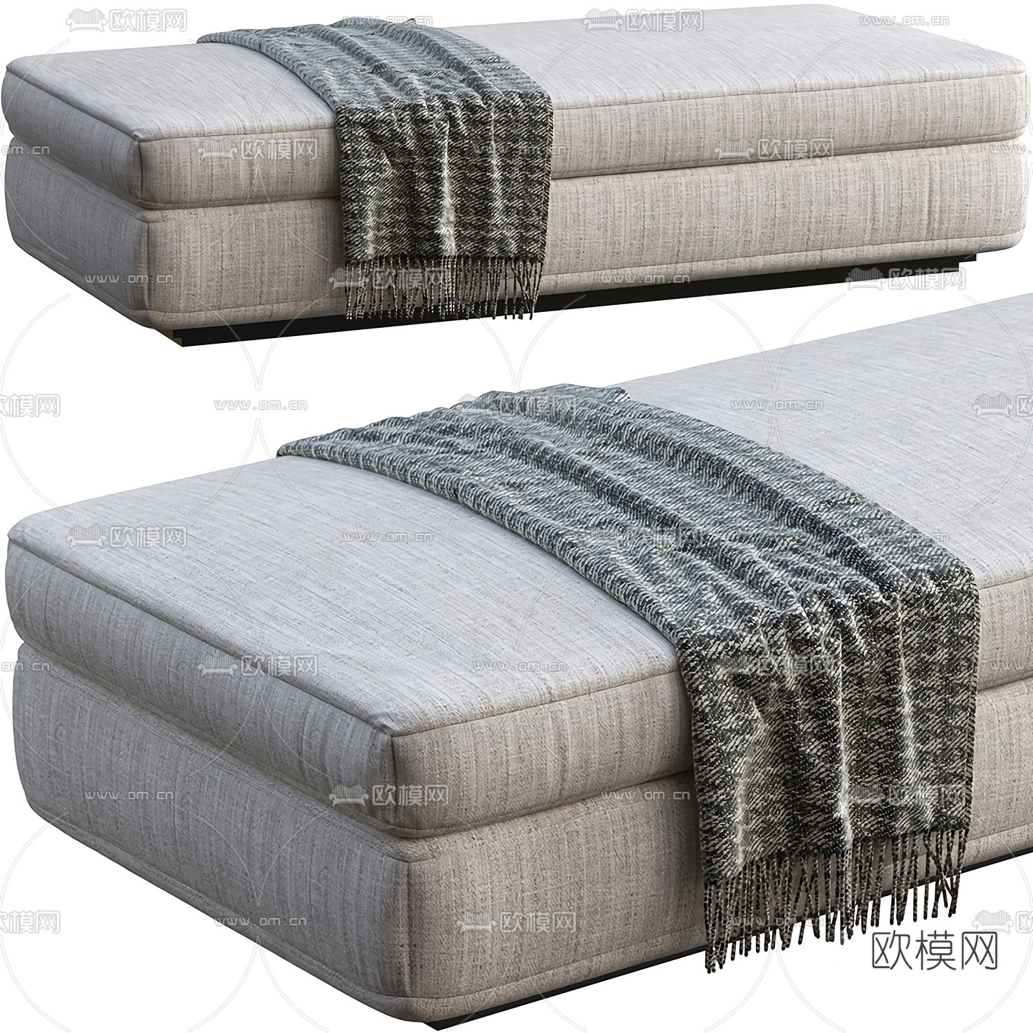 现代灰色脚踏3d模型下载（渲染图1）