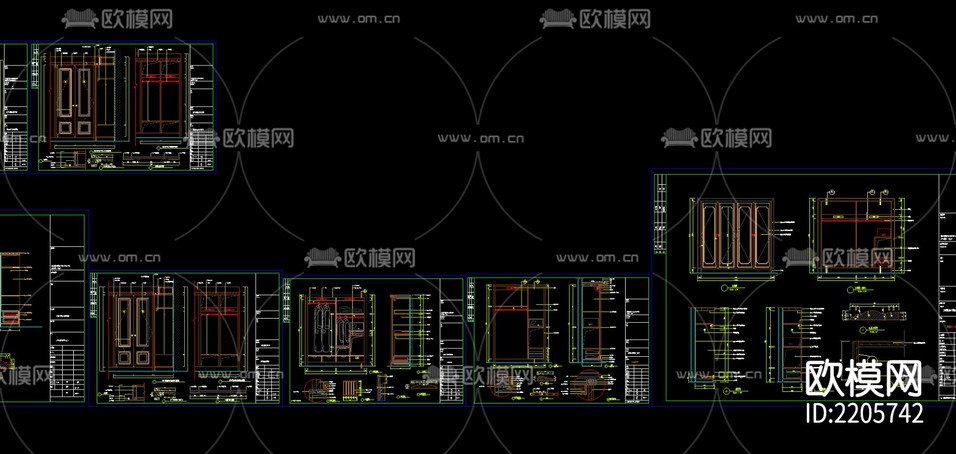 柜子CAD节点大样下载(渲染图4)