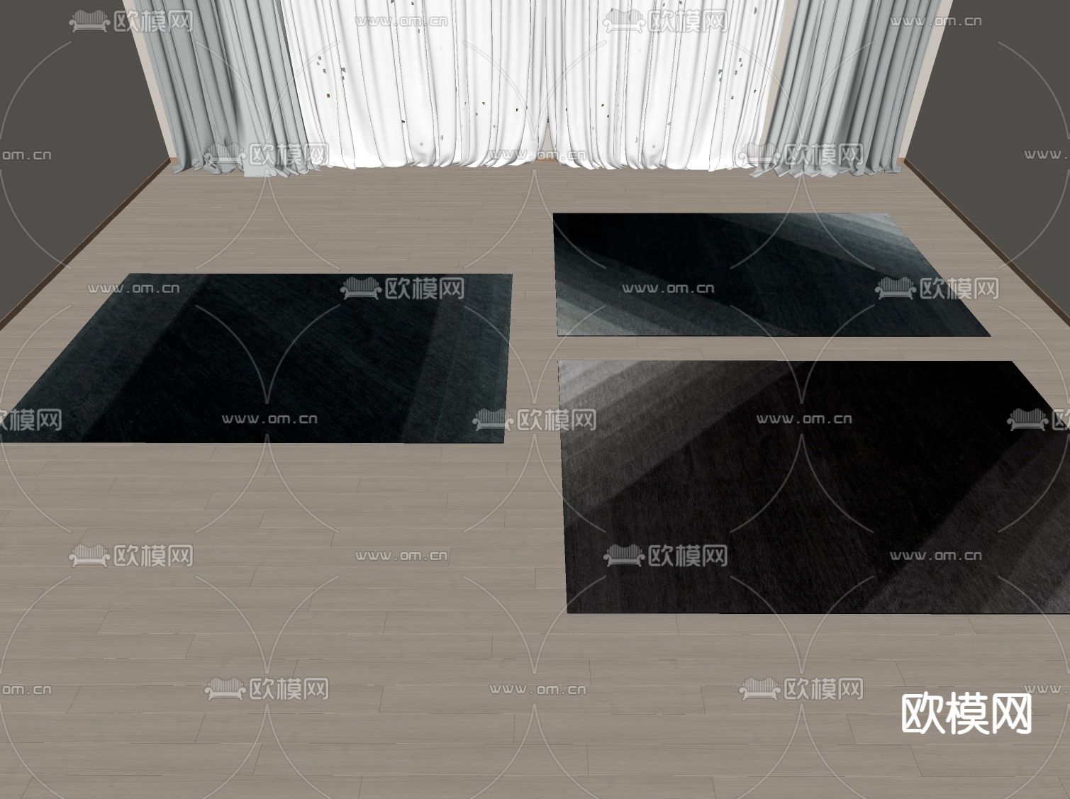 Minotti现代布艺地毯su模型