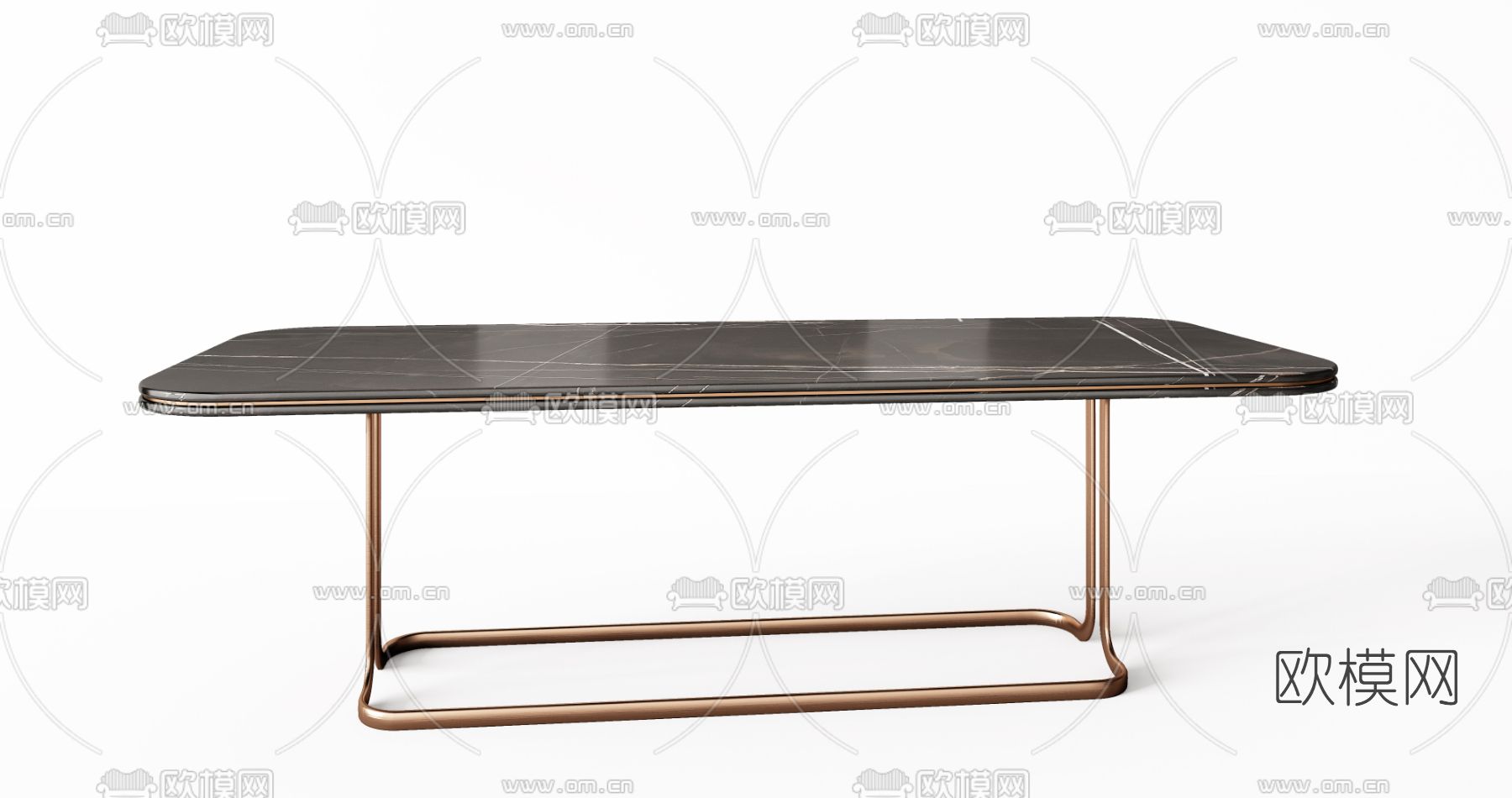 Minotti 现代条形餐桌3d模型下载（渲染图3）