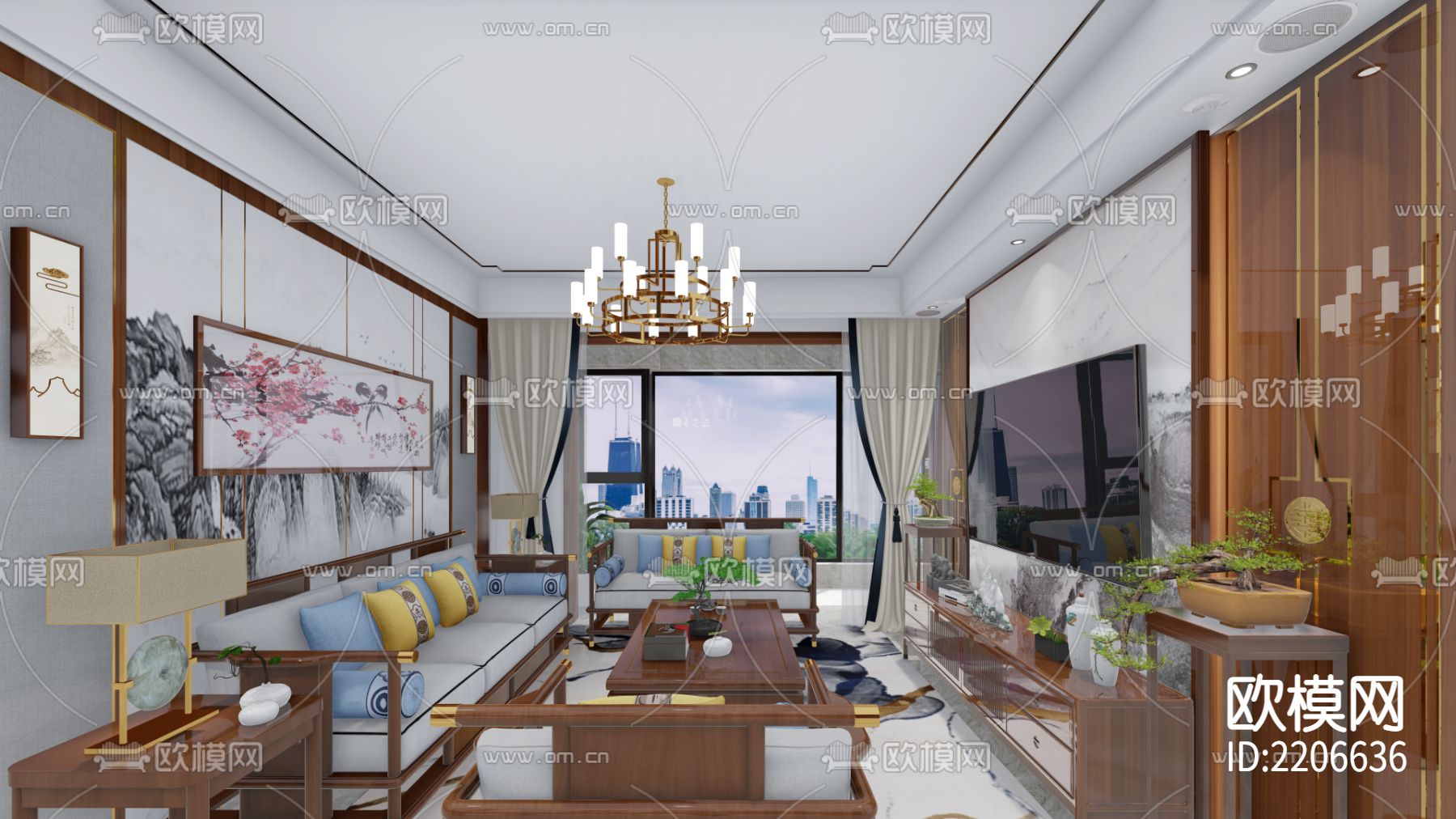 室内设计cad施工图下载（渲染图9）