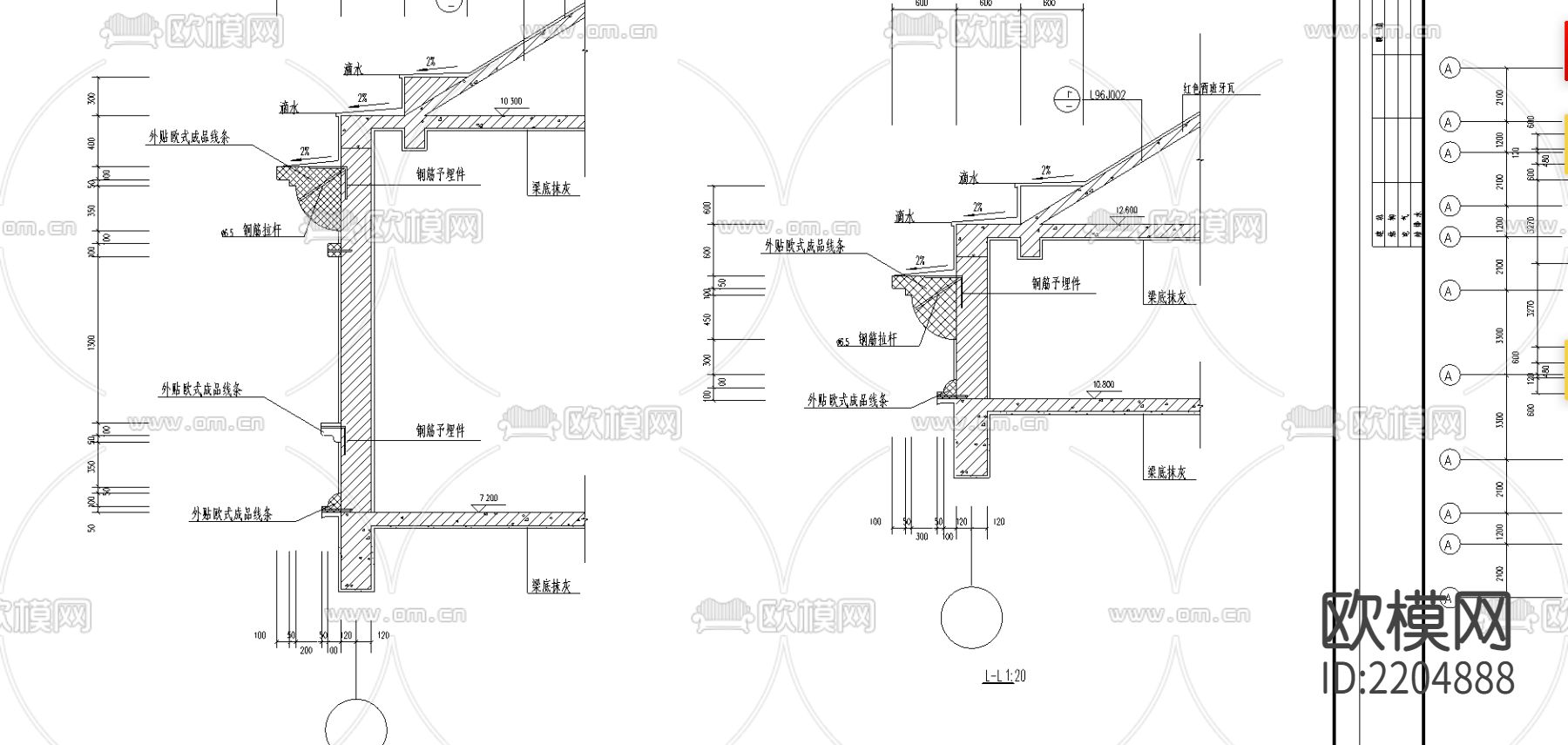 某新村幼儿院CAD全套施工图下载（渲染图2）