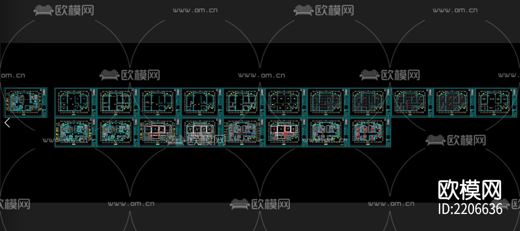 室内设计cad施工图下载（渲染图8）