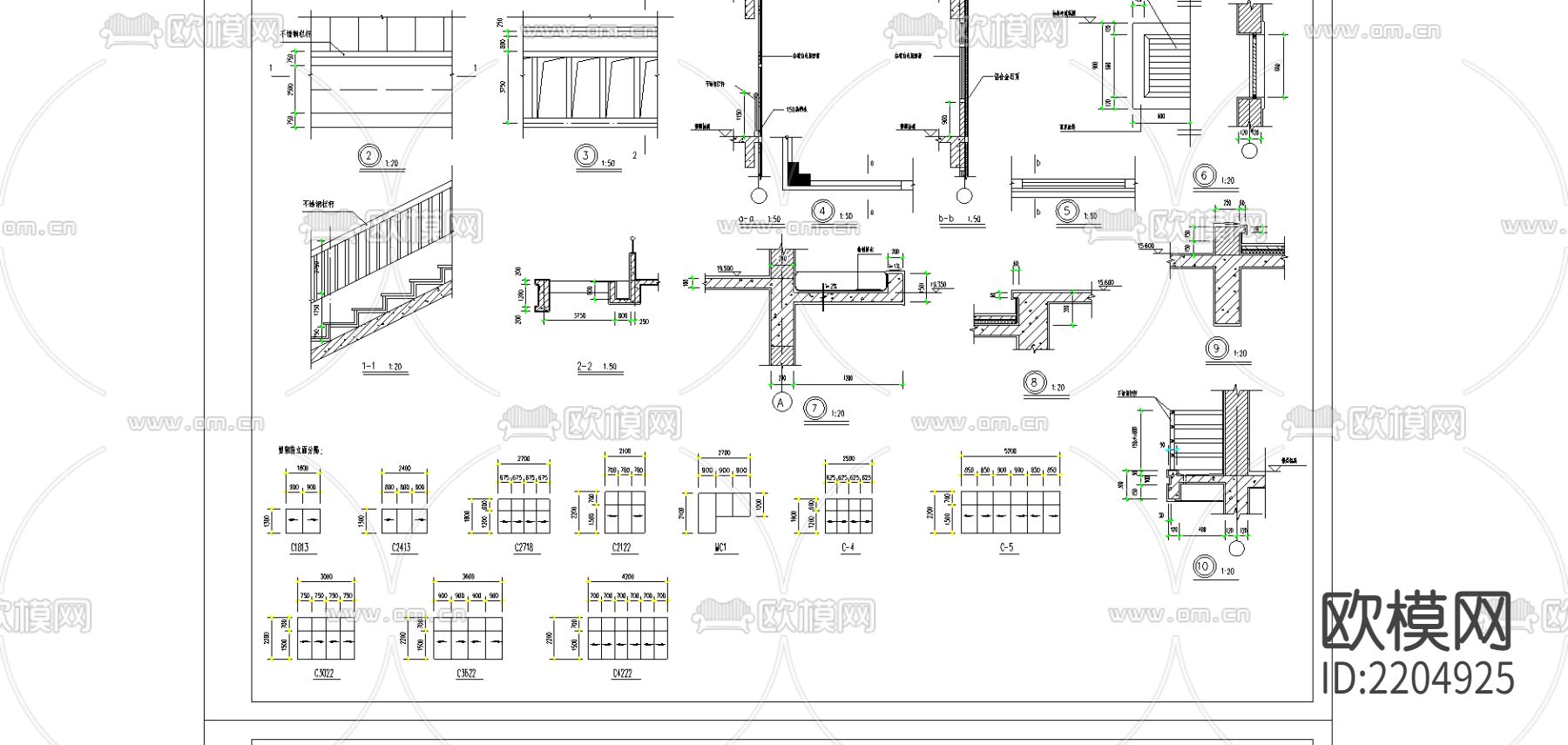 某学校全套CAD建筑施工图下载（渲染图1）