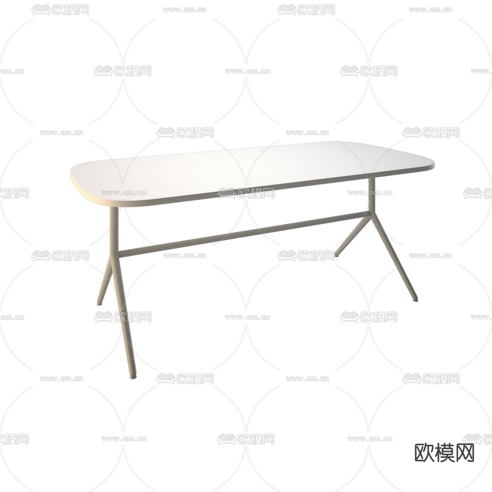 现代极简实木艺术茶几免费3d模型下载