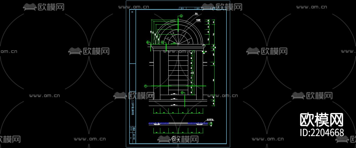 大样图CAD施工图下载（渲染图4）