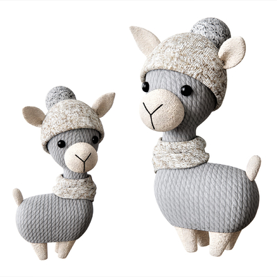  现代儿童羊驼凳子su模型 