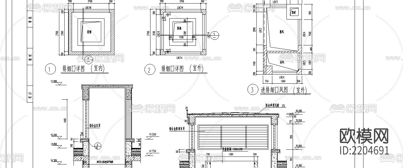 建筑CAD大样图下载（渲染图2）