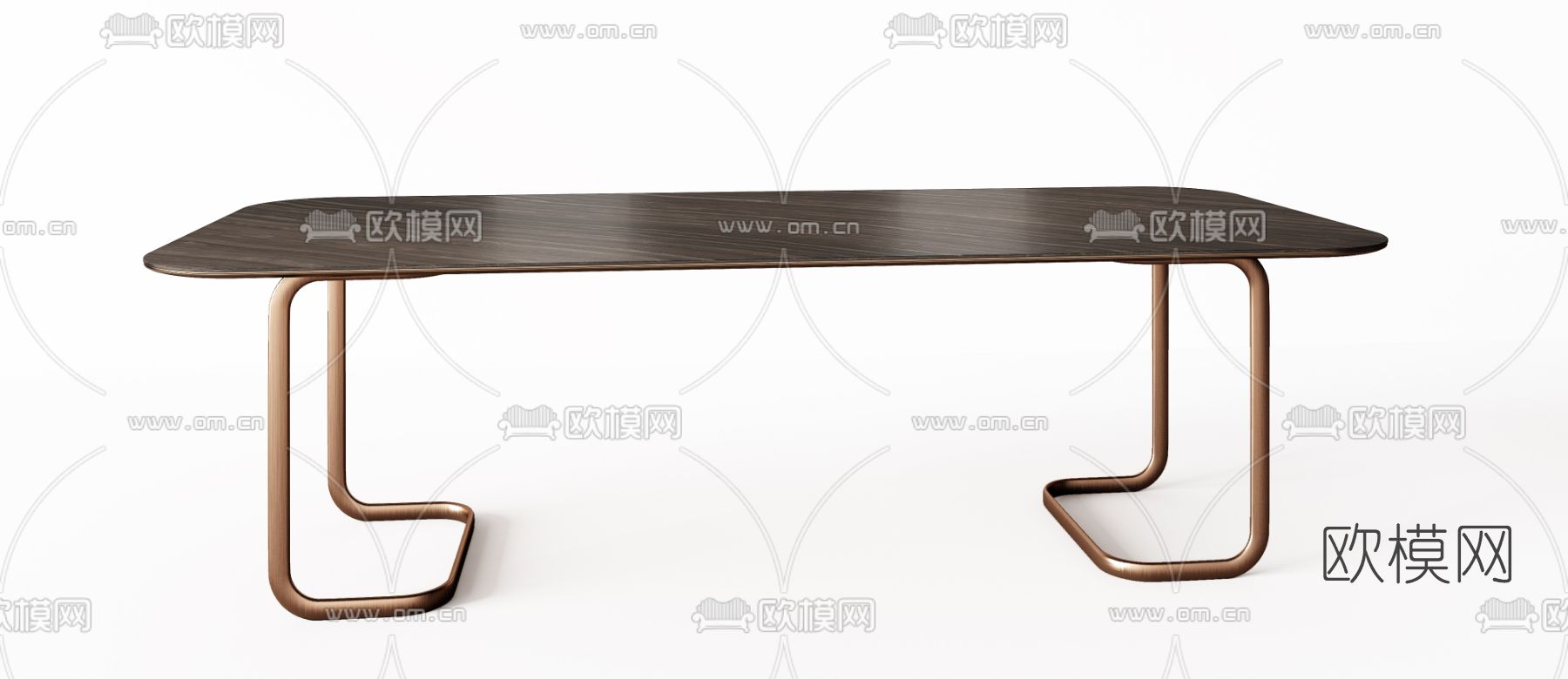 Minotti 现代条形餐桌3d模型下载（渲染图3）