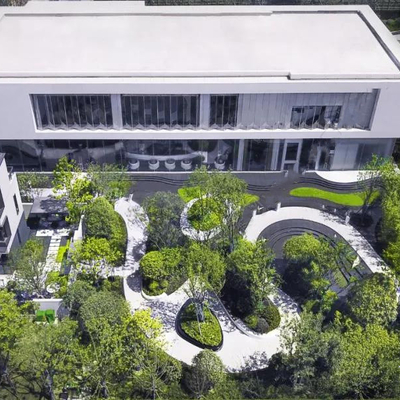  现代商业综合体鸟瞰su模型 