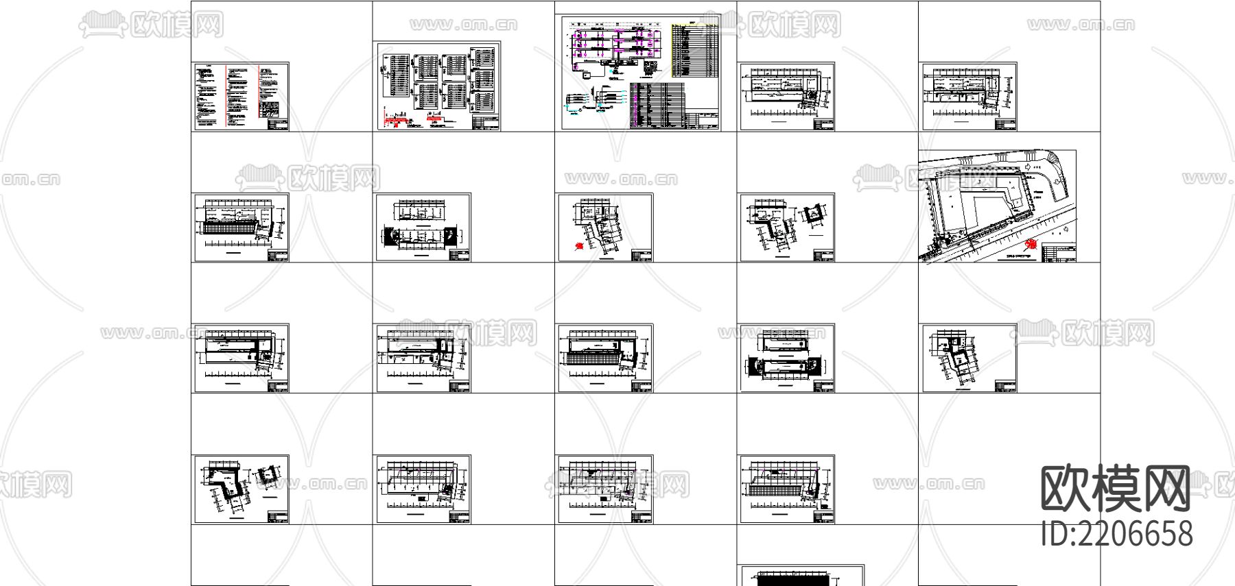 江油防洪库房电气cad施工图下载（渲染图2）