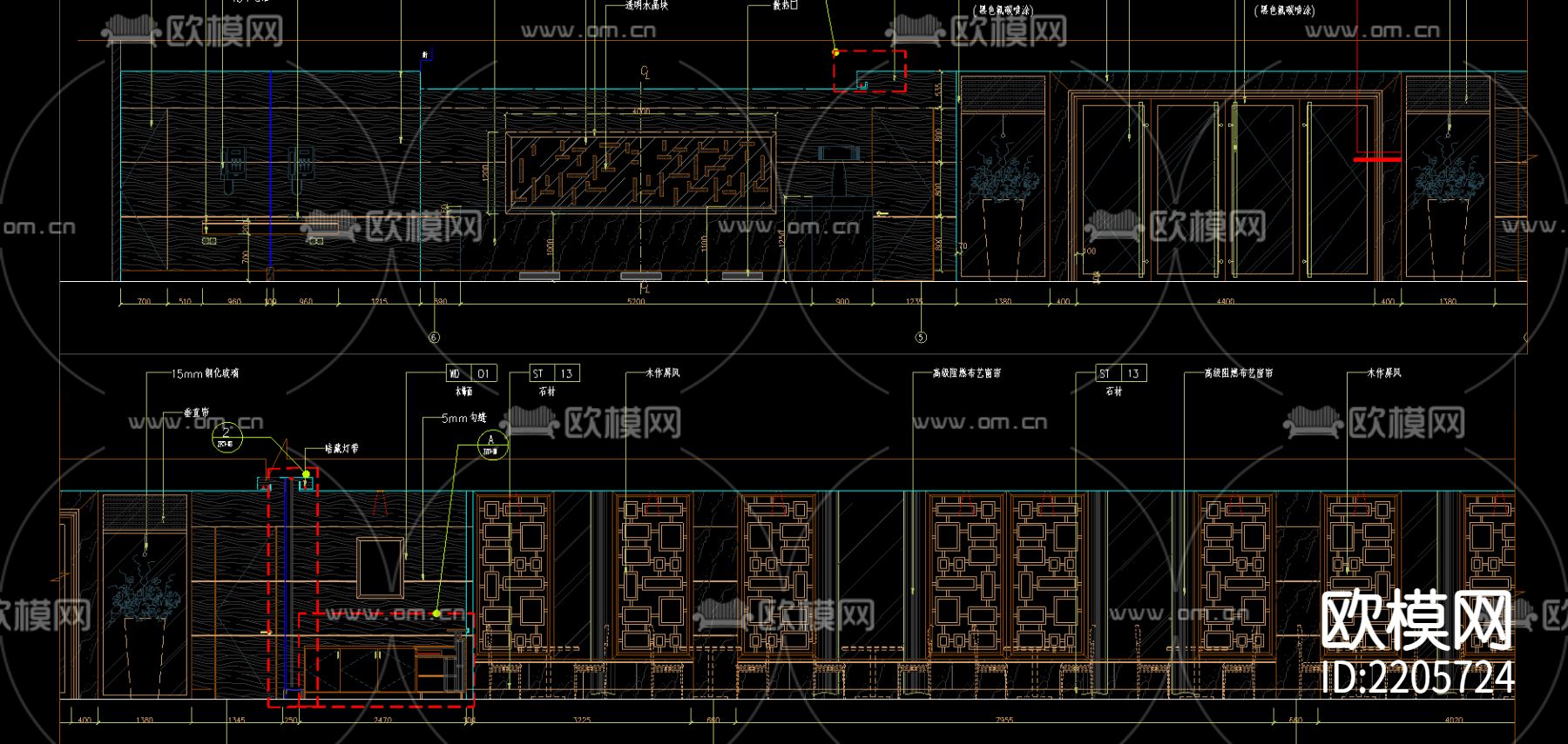 总台CAD节点大样下载（渲染图1）