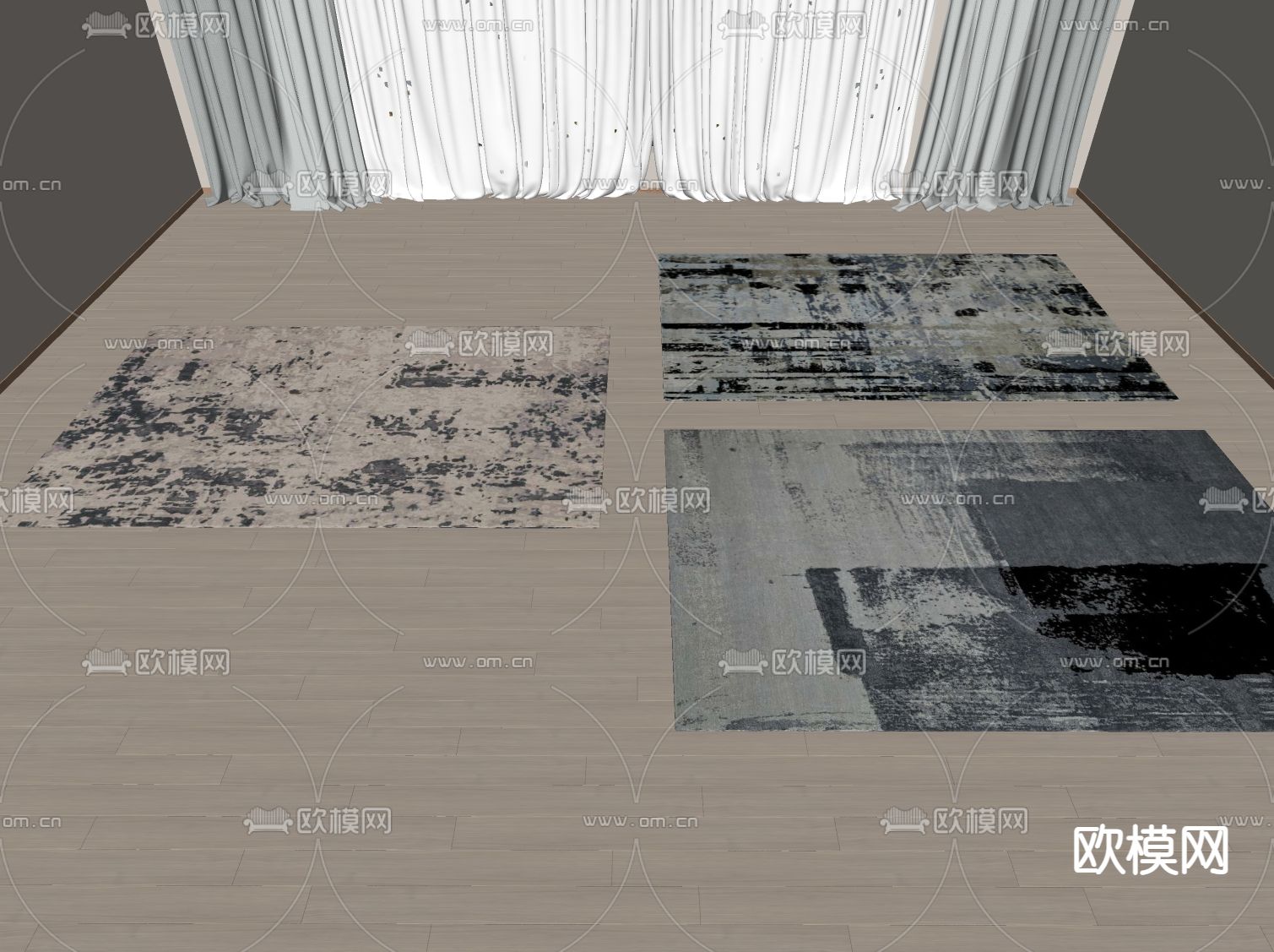 Minotti现代布艺地毯su模型