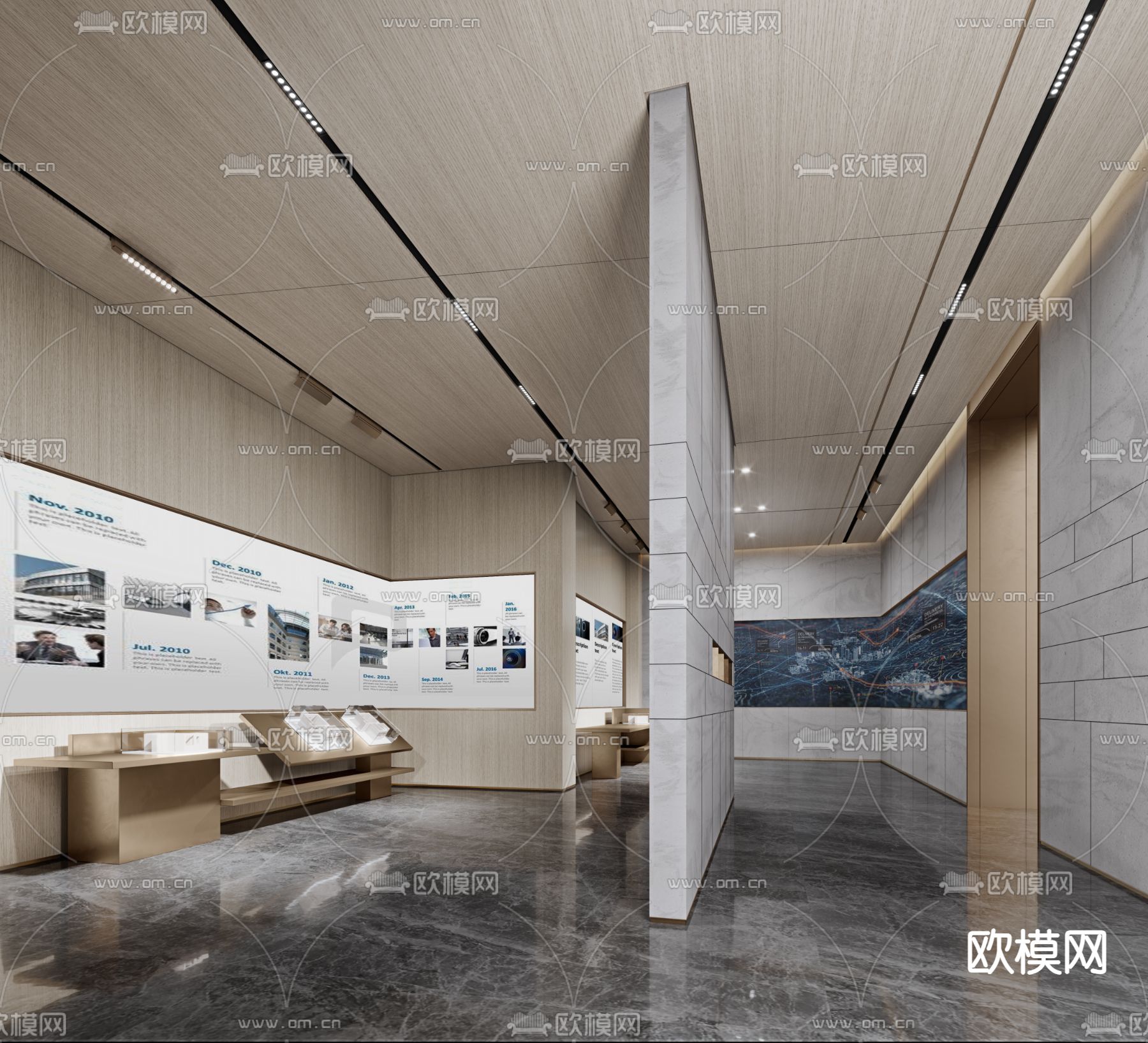 现代售楼处工法区3d模型下载_ID12038022_3dmax免费模型-欧模网