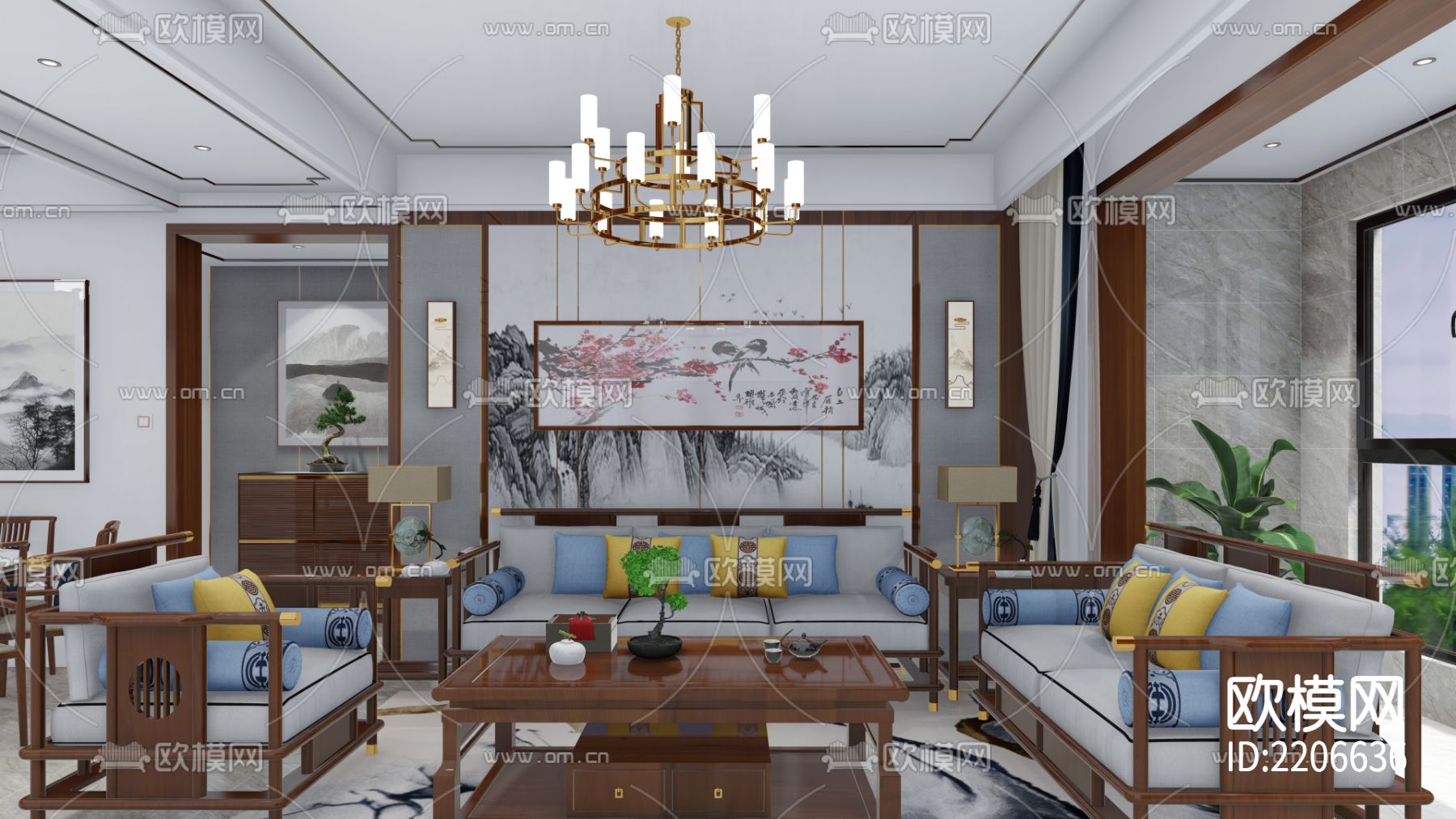 室内设计cad施工图下载（渲染图10）