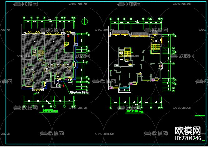 昭慧教育机构给排水CAD施工图下载（渲染图2）