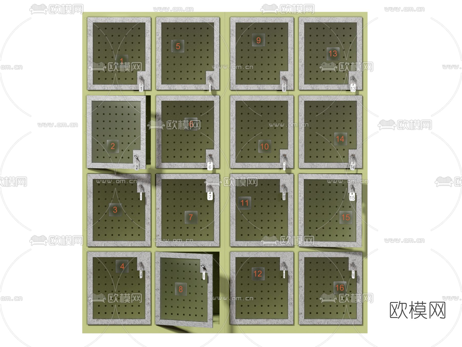 现代亚克力宠物储物柜3d模型下载