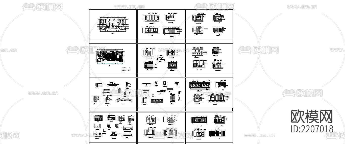 办公空间CAD施工图下载（渲染图1）