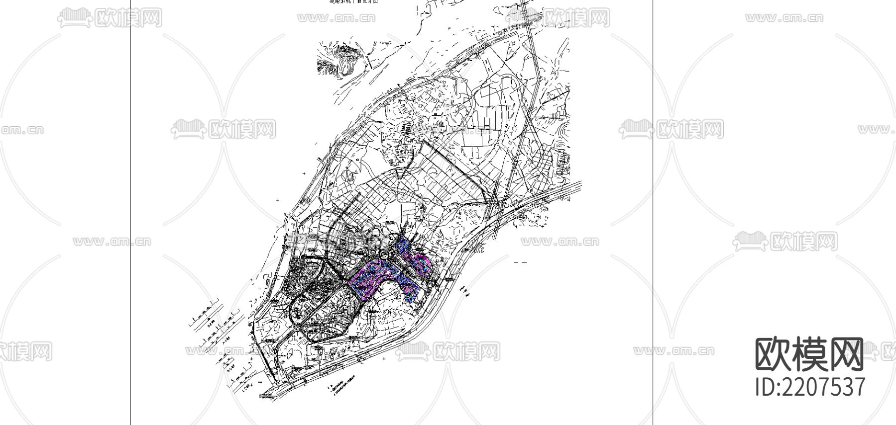 逸泉山庄总规划ad施工图下载（渲染图3）