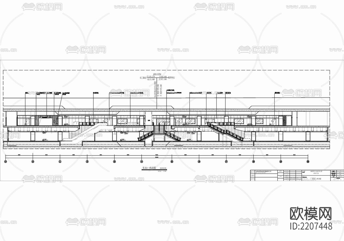 地铁站CAD施工图下载（渲染图9）