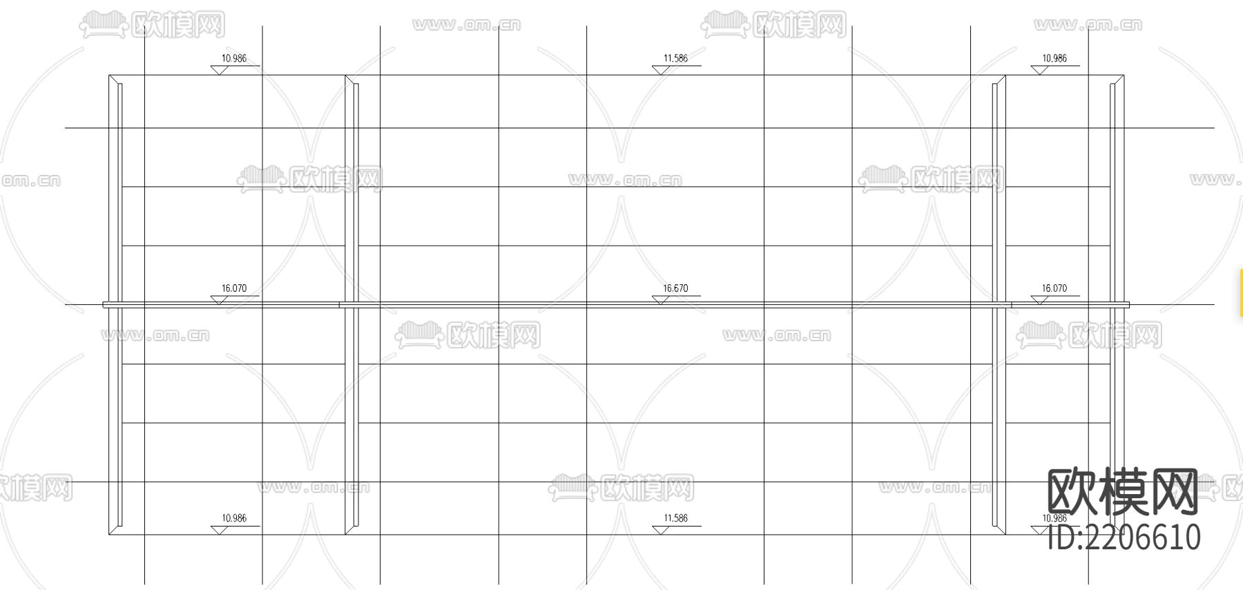 民俗博物馆建筑设计方案CAD施工图下载（渲染图4）