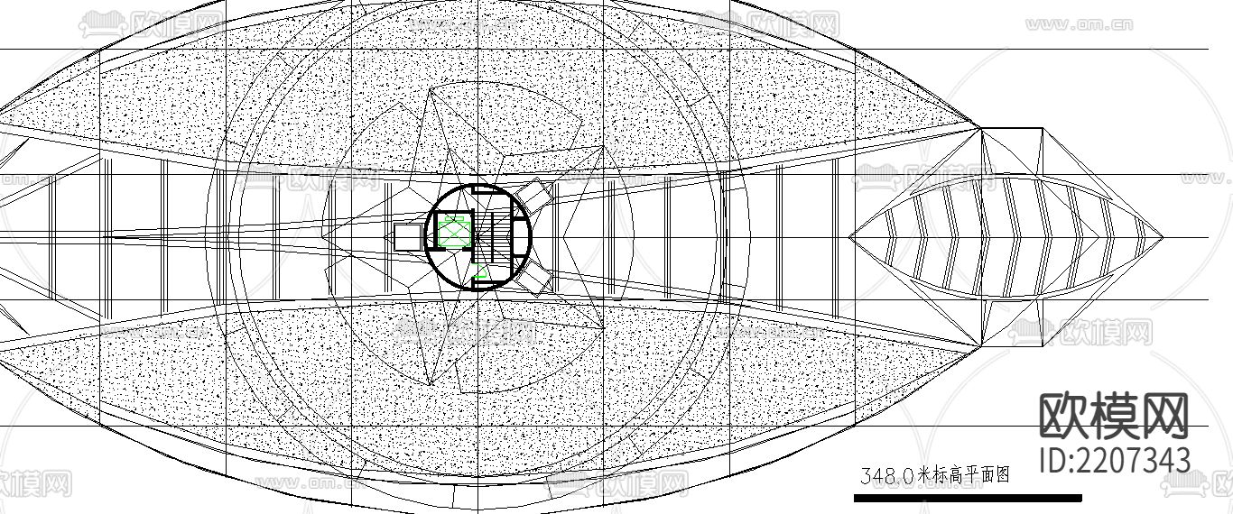 观光塔设计CAD施工图下载（渲染图2）