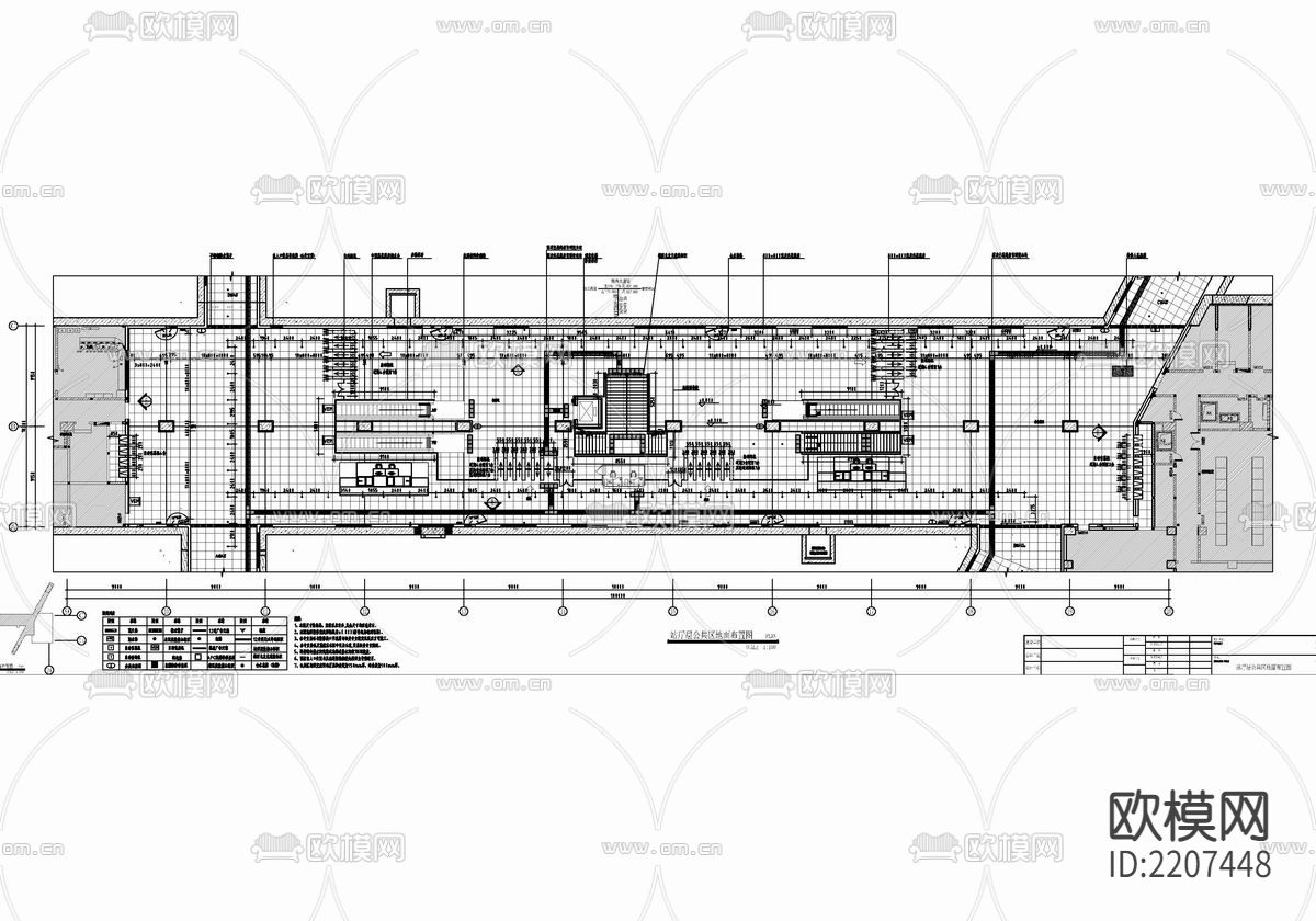 地铁站CAD施工图下载（渲染图6）
