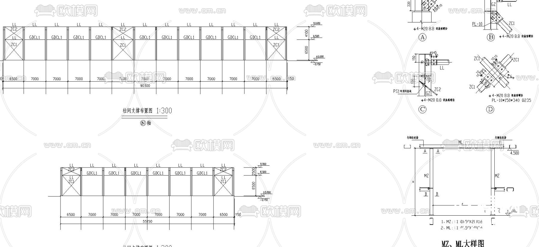 新炎石材报建cad施工图下载（渲染图4）