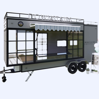  现代快餐车su模型 