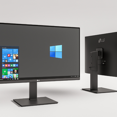  现代电脑显示器su模型 