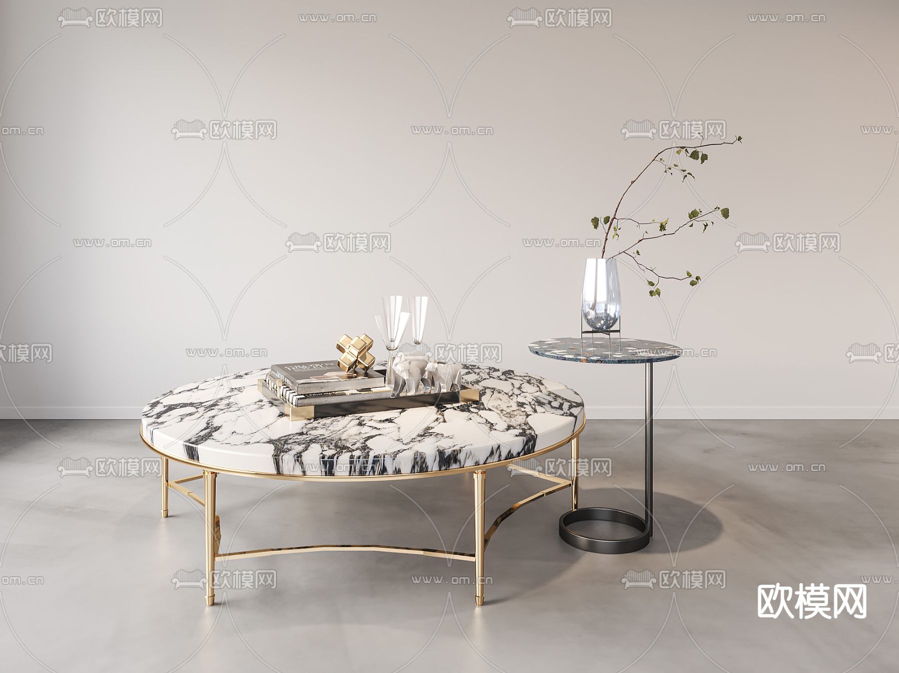 Minotti 现代茶几su模型下载_ID12041011_sketchup模型下载-欧模网