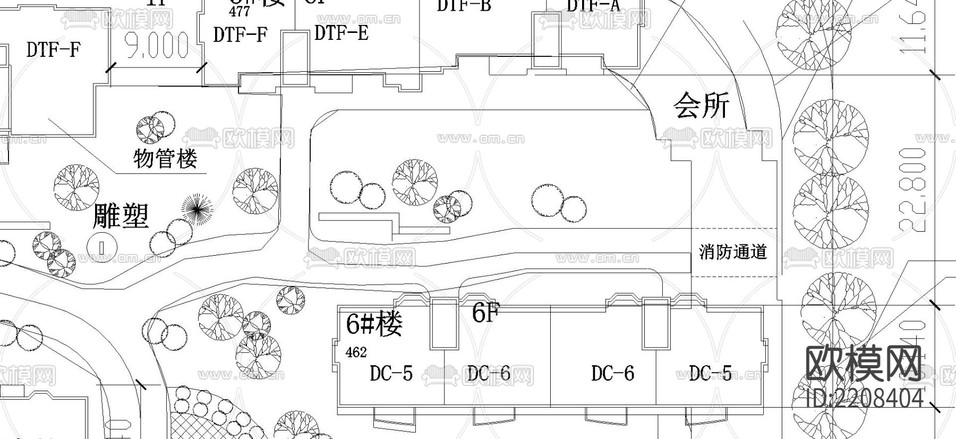 城區(qū)CAD規(guī)劃施工圖下載(渲染圖2)