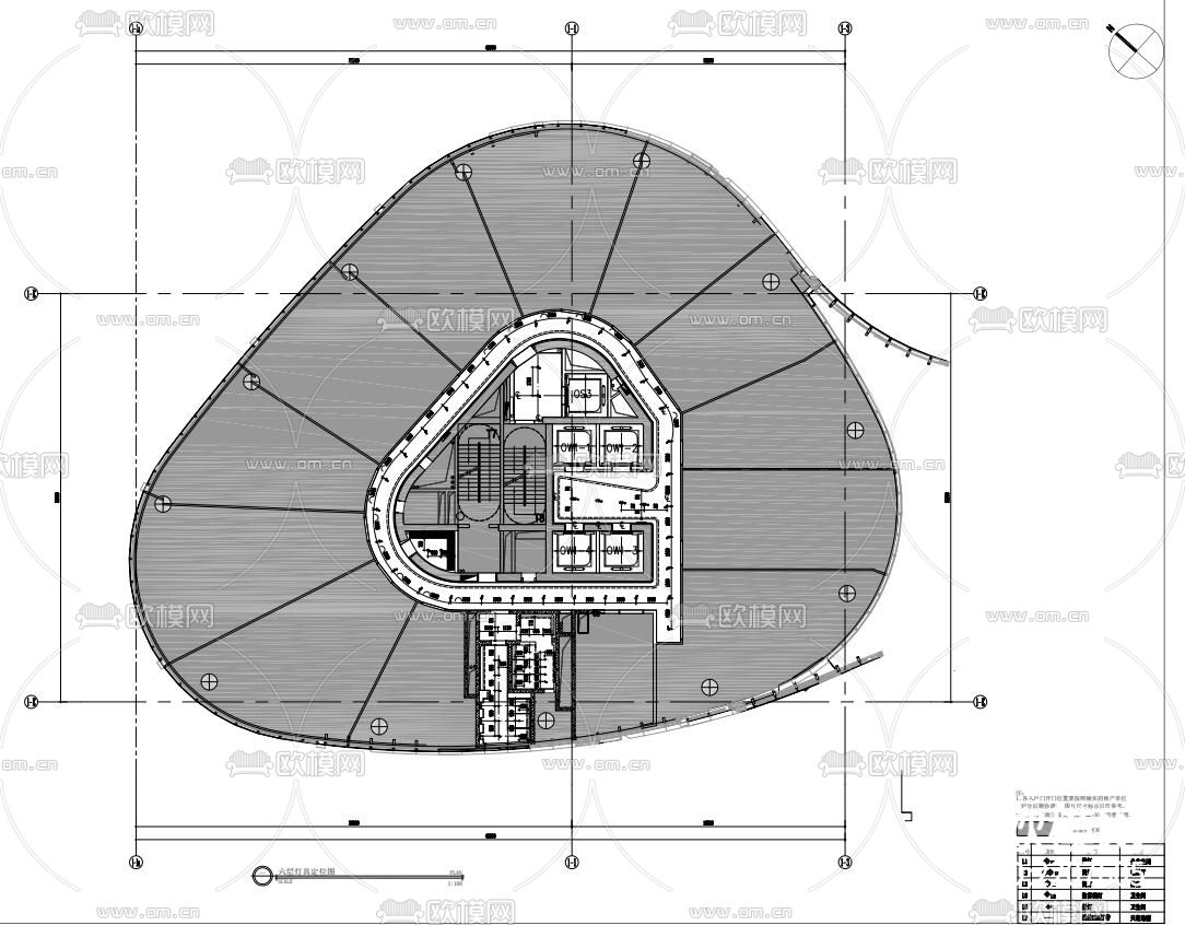 办公室 办公楼效果cad施工图下载（渲染图1）