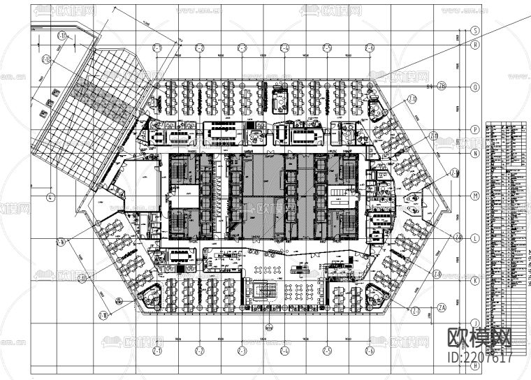 办公室 办公楼效果图cad施工图下载（渲染图2）