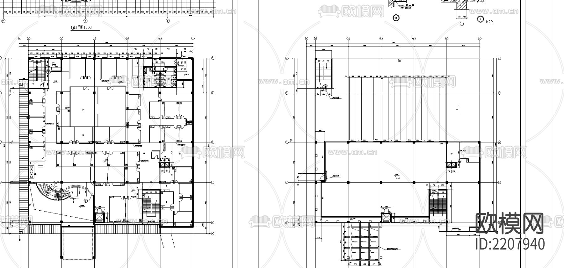 利安达综合大楼CAD施工图下载（渲染图4）