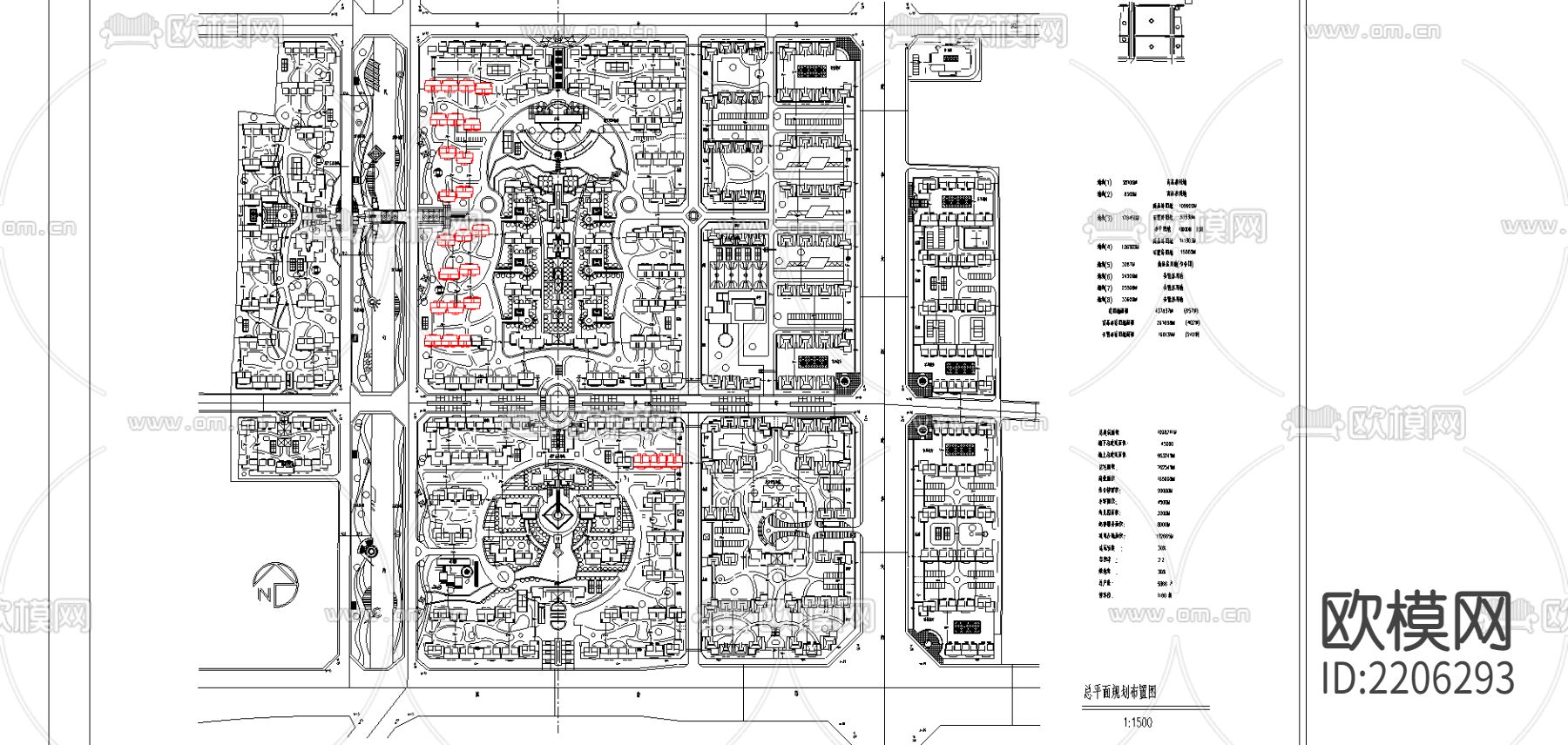 威尼斯水城总平面规划CAD施工图下载（渲染图1）