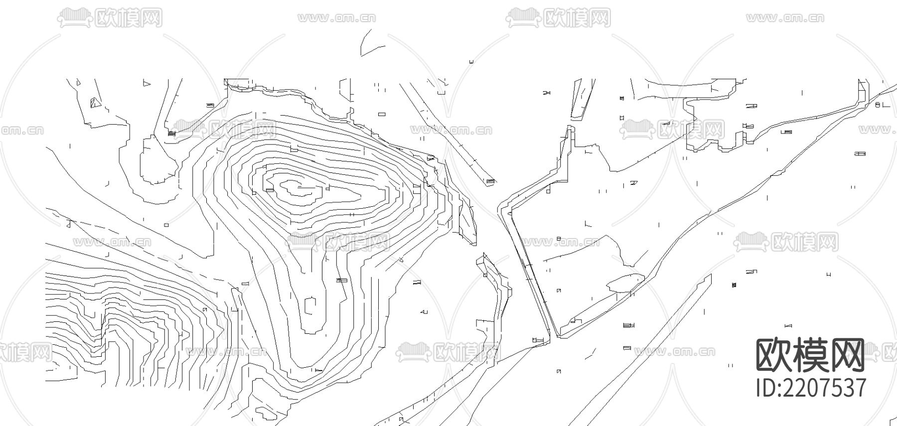 逸泉山庄总规划ad施工图下载（渲染图2）