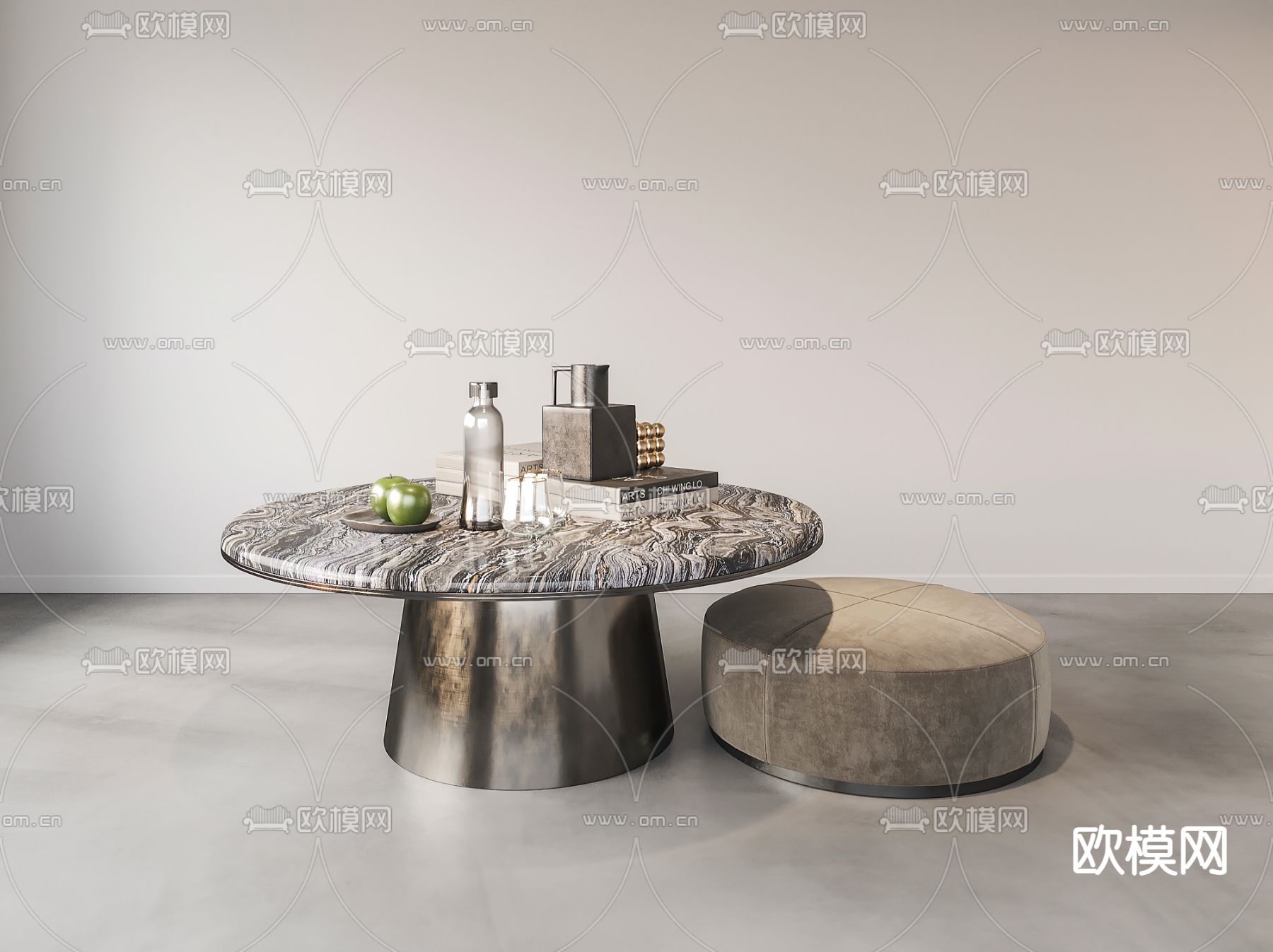 Minotti 现代茶几su模型下载_ID12042588_sketchup模型下载-欧模网