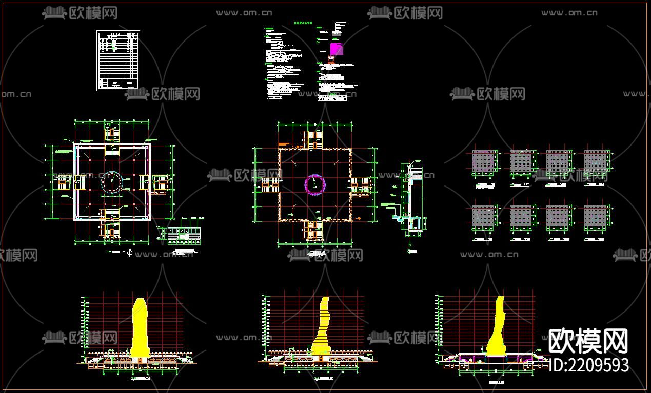 观音台建筑CAD施工图