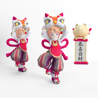  现代动漫游戏角色su模型 