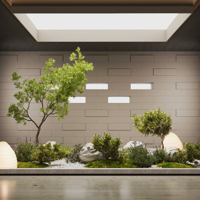 室内天井植物景观小品3d模型