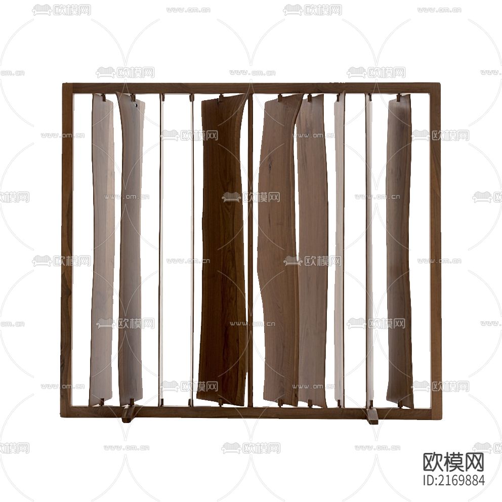 中式古典异形实木百叶窗