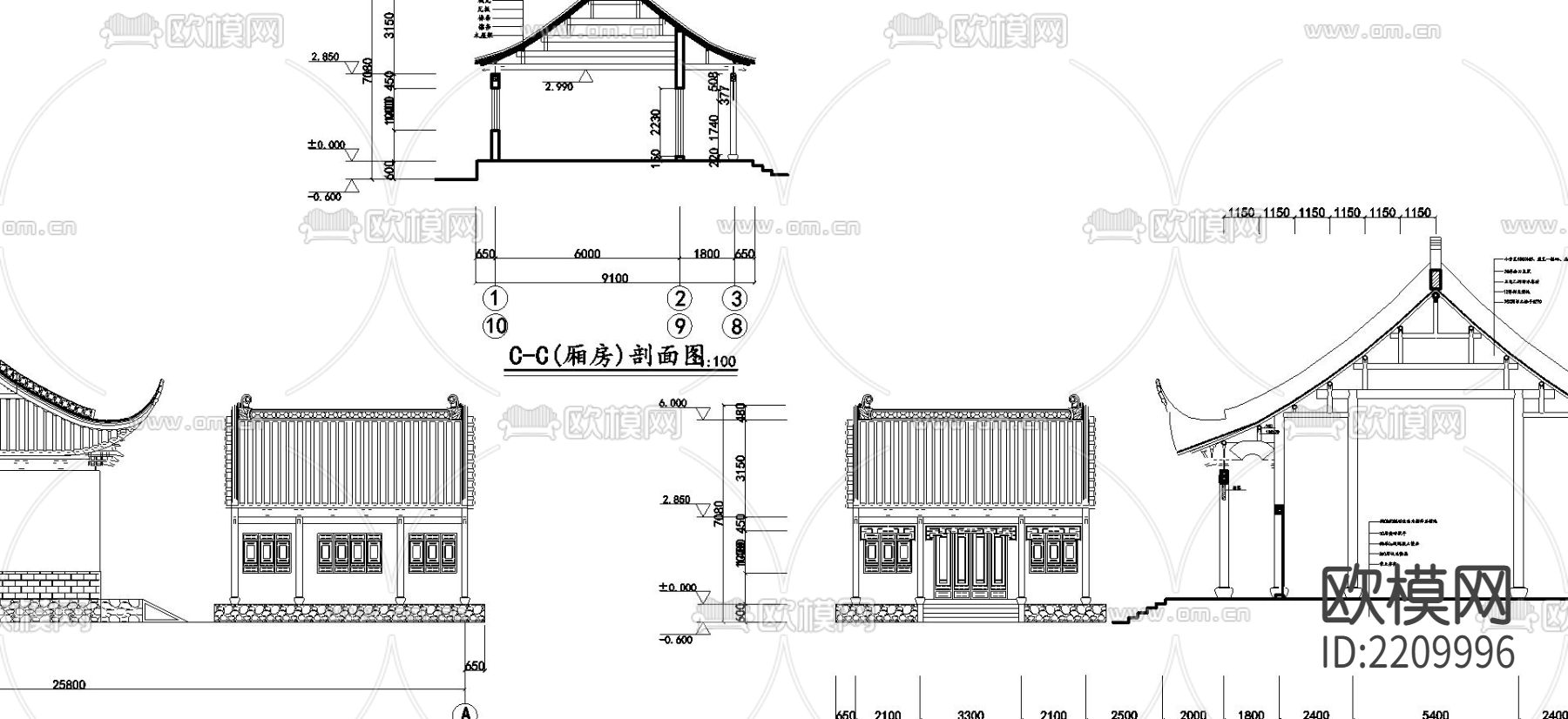 財神殿全套CAD施工圖下載（渲染圖1）